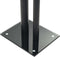 vidaXL - Speakerstandaarden - zuil-ontwerp - gehard - glas - zwart - 2 - st