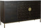 Dientafel DKD Home Decor Zwart Metaal Acacia 160 x 40 x 90 cm
