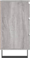 vidaXL - Nachtkastjes - 2 - st - 40x35x69 - cm - bewerkt - hout - grijs - sonoma - eiken