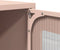 vidaXL - Hoge - kast - 68x39x107 - cm - staal - roze