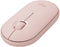 Logitech Pebble M350 - Draadloze muis - Stil klikken en scollen - Roze
