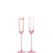 L.S.A. Champagne Theatre Champagne Flute 120 ml Set of 2 Pieces - Pink / Glass