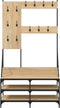 vidaXL - Kledingrek - met - schoenenrek - 100x40x184 - cm - sonoma - eikenkleurig