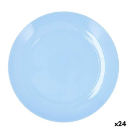 Luminarc Apy Paradise Azul - Eetbord - Stapelbaar Geschikt voor afwasmachine Magnetron Koelkast - Blauw Ø 25 cm (24 stuks)