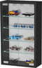 VVD - Vitrinekastje wandvitrine - 4 glasplanken - 40 x 60 x 12 cm - Zwart