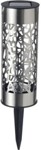 GALIX G4445 roestvrijstalen zonneterminal - Te installeren of te planten - H28cm - Warm wit
