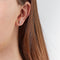 TI SENTO Dames Oorbellen - 925 zilver - Zirkonia met geel verguld - 7597ZY