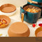 PREPAIR - Airfryer bakpapier - 100 stuks Ø16cm - Wegwerp bakjes voor airfryer - Bruin