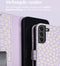 iMoshion Hoesje Geschikt voor Samsung Galaxy S21 Hoesje Met Pasjeshouder - iMoshion Design Bookcase smartphone - Paars / White Daisy