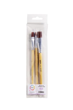 Qrea - Kwast synthetisch set à 3 breedtes