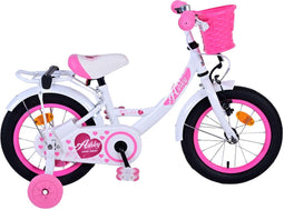 Volare Ashley Kinderfiets - Meisjesfiets - 14 inch - Wit Roze
