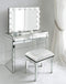 Bright Beauty Vanity hollywood make up spiegel met verlichting - 80 x 65 cm - dimbaar - zonder rand - spiegelglas
