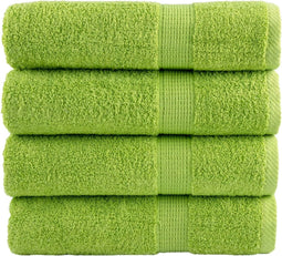 vidaXL - Handdoeken - SOLUND - 4 - st - 600 - g/m² - 50x100 - cm - appelgroen