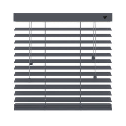 vtwonen - Houten jaloezie 50 mm - Kantelbaar - Basalt (kleurnr. 955) 60x180 cm (bxh)