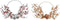 Kerstkroon DKD Home Decor Metaal Polyester (55 x 5 x 40 cm) (2 Stuks)