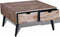 vidaXL - Salontafel - met - 4 - lades - gerecycled - teakhout