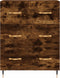 vidaXL - Dressoir - 69,5x34x90 - cm - bewerkt - hout - gerookt - eikenkleurig