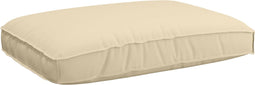vidaXL - Ligbedkussen - voor - Zitvlak - Beige - 120x80x12 - cm - Oxford - Stof