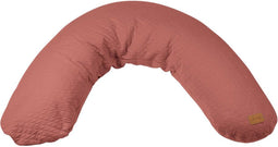 Béaba Big Flopsy™ Nature Zwangerschapskussen - Zijslaapkussen volwassenen - Voedingskussen - Terracotta - 170cm