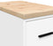 vidaXL - Garagekast - 30x51x85 - cm - massief - grenenhout - wit
