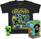 Funko Pocket Pop! & Tee: Minecraft - Blue Creeper - L
