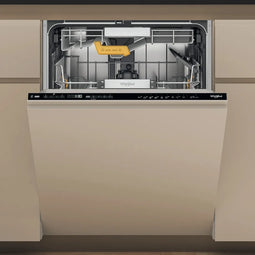 WHIRLPOOL W8IHP42L - Inbouw vaatwasser 60cm - 14 couverts 42 dB(A) - zwart glas
