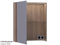 Brauer Dual 60 Black Wood Spiegelkast - 60 cm - Linksdraaiend