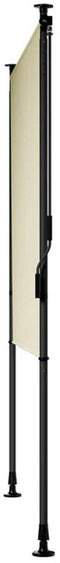 Juskys Barbados - Verticale Zonnescherm - Uitschuifbaar UV-bestendig - Beige