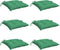 vidaXL - Stoelkussens - 6 - st - 50x50x7 - cm - oxford - stof - groen