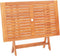vidaXL - Tuintafel - inklapbaar - 120x70x75 - cm - massief - eucalyptushout