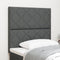 vidaXL - Hoofdbord - met - Diamant - Blokken - Ontwerp - - - Donkergrijs - - - 100 - cm - - - Stof