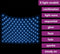 vidaXL Kerstnetverlichting 306 LED's binnen en buiten 3x3 m blauw