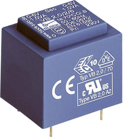 Block VB 2,3/2/15 Printtransformator 1 x 230 V 2 x 15 V/AC 2.30 VA 76 mA