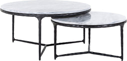 Richmond Interiors Salontafel Steel Smith zwart set van 2 (Black)