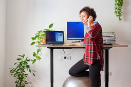 Feel Furniture - Elektrisch verstelbaar bureau - 120x60cm - Grijs