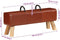 vidaXL - Gymbok - 110 - cm - echt - leer - bruin