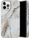 Selencia Hoesje Geschikt voor iPhone 12 Pro / 12 Hoesje - Selencia Maya Fashion Backcover - grijs