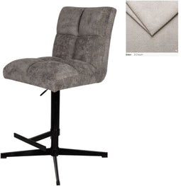 PTMD Milan Bar Chair Adjustable Cream