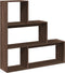 vidaXL - Kamerscherm - / - boekenkast - 3-laags - 123x29x123 - cm - hout - bruin - eiken