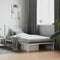 vidaXL - Bedframe - met - hoofdbord - metaal - wit - 107x203 - cm