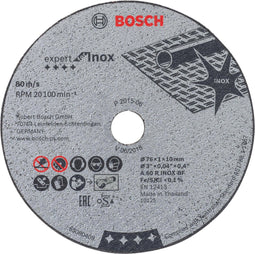 Bosch Accessoires Doorslijpschijf Metaal 76 x 10 x 1 mm 5 stuks - 2608601520