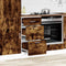 vidaXL - Onderkast - Lyon - 40x46x81,5 - cm - bewerkt - hout - gerookt - eikenkleurig