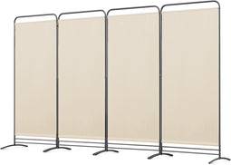 Angel Living Paravent - 4-delig opvouwbaar - 180 x 324 cm - beige