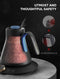 Cocinare FLOW CEK-201 - Zwanenhalsketel - Gooseneck Kettle - Wit - elektrische waterkoker met temperatuurregeling - voor het opschenken van koffie en thee - 1200 W - snelle kooktijd - 0,9 L