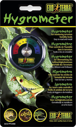 Exo Terra Hygrometer Rept-O-Meter - Analoge Hygrometer - Luchtvochtigheid 50-80%
