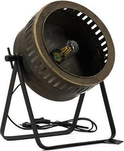 Tafellamp industrieel - Bureaulamp - Industriele lamp brons
