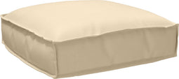 vidaXL - Ligbedkussen - Beige - 50x50x12 - cm - Oxfordstof