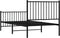 vidaXL - Bedframe - met - hoofd- - en - voeteneinde - metaal - zwart - 90x190 - cm