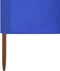 vidaXL - Windscherm - 3-panelen - 400x80 - cm - stof - azuurblauw