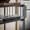 SoBuy FSB90-SCH - Console tafel - Multifunctioneel gangmeubel met 3 opbergplanken - Zwart 110x39x76 cm